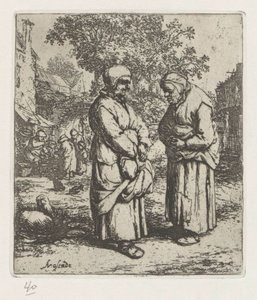 Két öregasszony beszélget alkotó: Adriaen van Ostade