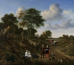 Pár a tájban, 1667