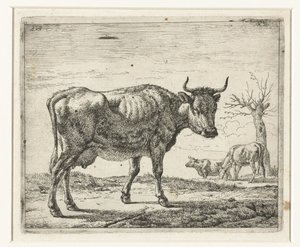 Három tehén Különböző állatok (sorozat címe) alkotó: Adriaen van de Velde
