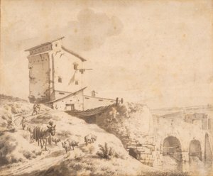 Olasz táj alkotó: Adriaen van de Velde