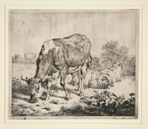 A marhapite és a három bárány alkotó: Adriaen van de Velde