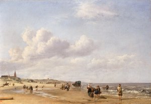 A scheveningeni tengerpart, 1658 alkotó: Adriaen van de Velde