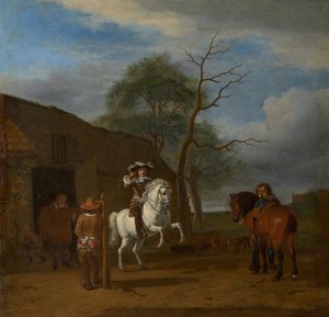 Lovarda, 1658 körül (olaj, vászon) alkotó: Adriaen van de Velde
