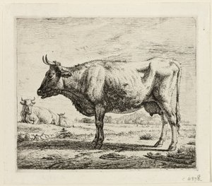 Két tehén és egy birka alkotó: Adriaen van de Velde