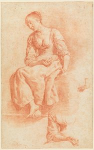 Ülő lány alkotó: Adriaen van de Velde