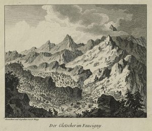 A faucigny-i gleccserek alkotó: Adrian Zingg