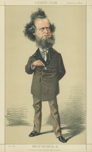 William Hepworth Dixon úr (színes litográfia) alkotó: Adriano Cecioni
