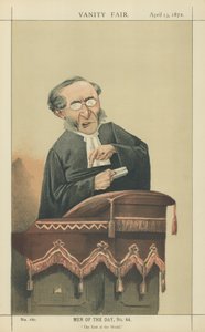John Cumming tiszteletes (színes litográfia) alkotó: Adriano Cecioni