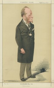 The Right Honourable Gathorne Hardy (színes litográfia) alkotó: Adriano Cecioni