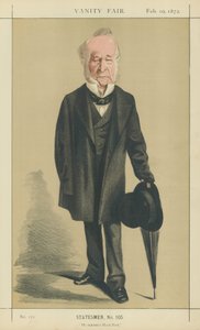 The Right Honourable Spencer Horatio Walpole (színes litográfia) alkotó: Adriano Cecioni