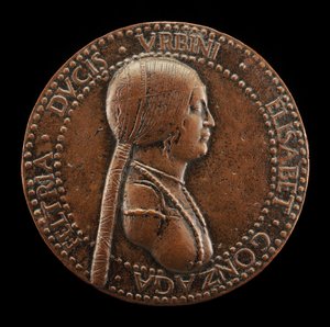 Elisabetta Gonzaga, meghalt 1526-ban, Urbino hercegnője, I. Guidobaldo felesége 1489-ben..., valószínűleg 1502 után.