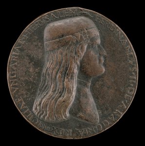 II. Aragóniai Ferdinánd, meghalt 1496-ban, Capua hercege és Nápoly királya 1495-ben [előlap], 14951496.