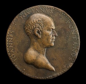 Giovanni Gioviano Pontano, 1426-1503, Költő [előlap], 1488 vagy utána.