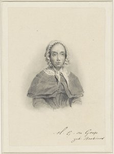 Maria Geertruida de Goeje-Barbiers portréja alkotó: Adrianus Johannes Ehnle