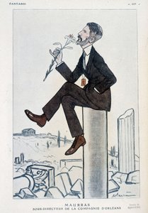 Charles Maurras francia politikus és író (1868-1952), az orleans-i kampány igazgatóhelyettese – Adrien Barrere (1877-1931) illusztrációja a „Fantasio” című könyvben, 1923.05.15. alkotó: Adrien Barrere