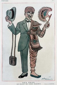 Barrere képregényrajza Muhammad Shah Aga Khan III-ról alkotó: Adrien Barrere