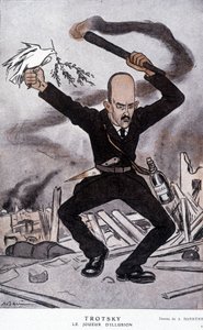 Leon Trockij (Trockij) (1879-1940), az illúziójátékos - Barrère rajzfilmje a „Fantázia” című filmben, 1918.03.15.