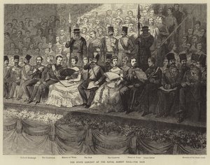 Állami koncert a Royal Albert Hallban, a Dais-ben alkotó: Adrien Emmanuel Marie