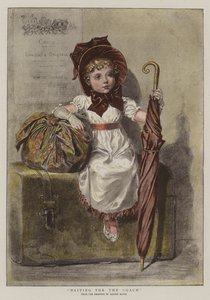 Az edzőre várva (chromolitho)