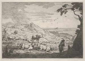 Táj tehenekkel alkotó: Adrien Manglard