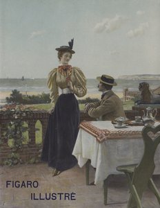 Villers-sur-Merben. A Le Figaro Illustre borítója, 1897. július alkotó: Adrien Moreau