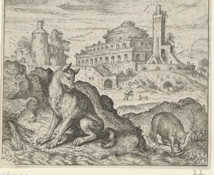 Mese a farkasról és a bárányról alkotó: Egidius  Sadeler (II)