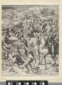 Krisztus keresztre feszítése (jobb oldali rész) alkotó: Egidius  Sadeler (II)