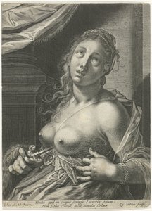 Lucretia öngyilkossága alkotó: Egidius  Sadeler (II)