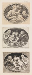 Madonna és gyermeke Szent Jánossal. alkotó: Aegidius Sadeler II