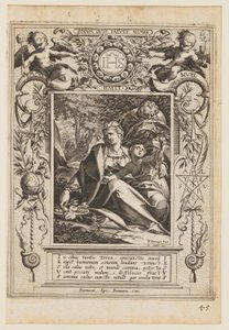 Pihenés az egyiptomi menekülésen alkotó: Aegidius Sadeler II