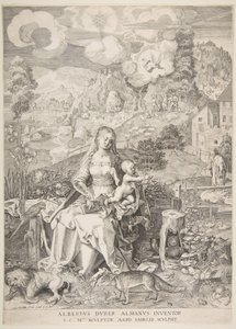 Szűz és gyermek egy tájban, kb. 1597.