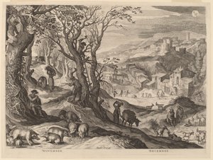 november és december alkotó: Aegidius Sadeler II after Paul Bril