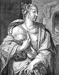 Sergius Galba Lepida felesége (metszet)