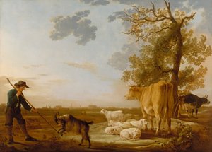 Táj szarvasmarhával alkotó: Aelbert Cuyp