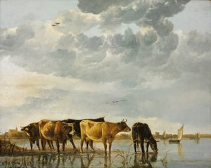 Szarvasmarha a vízben alkotó: Aelbert Cuyp