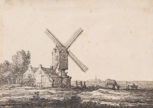 Tájkép malommal alkotó: Aelbert Cuyp