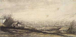 Kiterjedt táj kunyhóval és szarvasmarhával, 17. század vége alkotó: Aelbert Cuyp