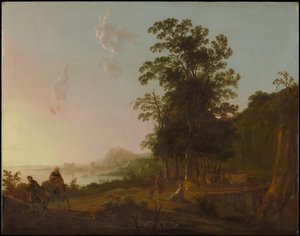 Táj meneküléssel Egyiptomba alkotó: Aelbert Cuyp