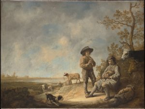Fuvolázó pásztorok alkotó: Aelbert Cuyp