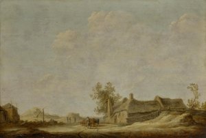 Napos dűnés táj gémeskúttal alkotó: Aelbert Cuyp