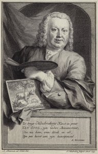 Jan van Gool portréja alkotó: Aert Schouman