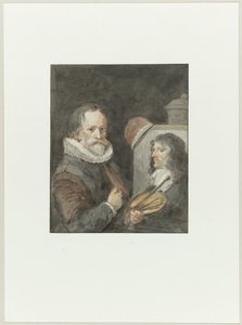 Michiel van Mierevelt portréja, míg ő Jacob Willemsz. Delff fest alkotó: Aert Schouman