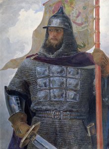 Alekszandr Nyevszkij (1220-63) Novgorod hercege, Vlagyimir nagyhercege (olaj, vászon) alkotó: Afanasiy Yefremovich Kulikov