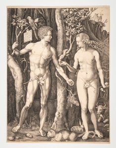 Ádám és Éva az Édenkertben - Albrecht Durer - 20-1932-109