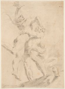 Tanulmány Hercules és Antaeus számára alkotó: After Annibale Carracci