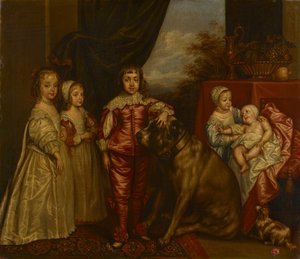 I. Károly öt legidősebb gyermeke alkotó: after Anthony van Dyck