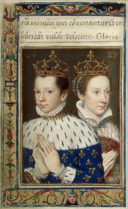 BnF, NAL 83, 154. folió v - II. Ferenc és Mária, a skótok királynője alkotó: After François Clouet