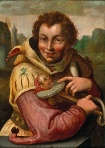 Bolond marotte-val Goltzius után alkotó: after Hendrik Goltzius