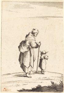 Koldusasszony és gyermek alkotó: After Jacques Callot