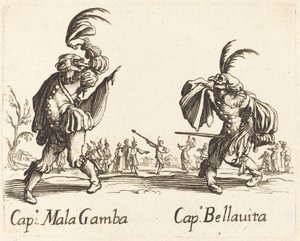 Cap. Mala Gamba és Cap. Bellavita alkotó: After Jacques Callot